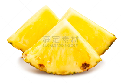 菠萝,横截面,清新,背景分离,食品,熟的,色彩鲜艳,水果,影棚拍摄,抗氧化物