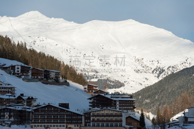 hintertux glacier,度假胜地,冬季运动,水平画幅,雪,无人,户外,山脉,高处,奥地利