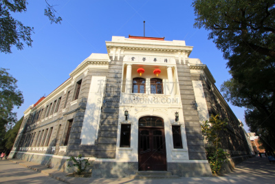 清华大学,校园,地形,建筑,大学,美,古董,水平画幅,无人