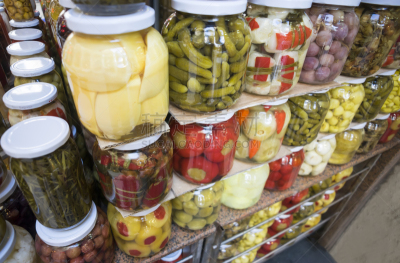 盐渍食品,广口瓶,芹菜,蔬菜,醋,食品,橙色,密封食品,柠檬,普通甜菜根