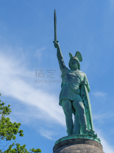 德国,纪念碑,户外,图像,垂直画幅,无人,北莱茵威斯特法伦州,森林,代特莫尔特,摄影
