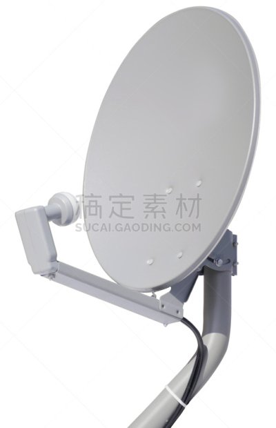 卫星天线,剪贴路径,电缆,餐具,垂直画幅,卫星电视,银色,无人,户外,金属丝