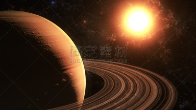 土星,绘画插图,太空,太阳,高雅,三维图形,闪亮的,卡西尼号宇宙飞船,罗马风格,太空船