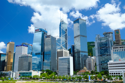 金融区,长江中心,股市和交易所,办公楼外观,摩天大楼,白昼,市区,建筑外部,广告,全球财政