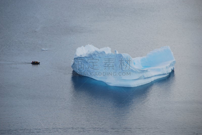 冰山,南极洲,南极半岛,杰拉许海峡,格雷厄姆岛,南冰洋,丹科半岛,充气艇,图像,海洋