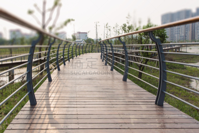 公园,木板路,选择对焦,天空,水平画幅,行人,铁,户外,都市风景,栏杆
