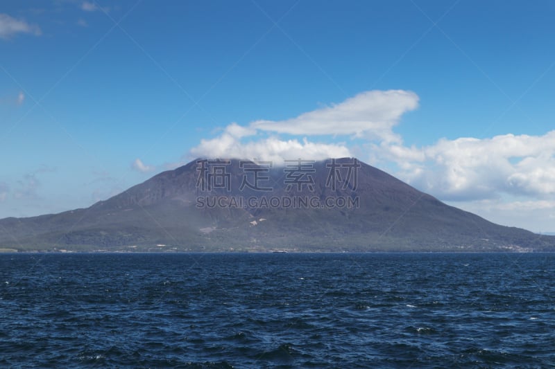 樱岛火山,樱花,岛,风景,活火山,鹿儿岛县,酒店,平衡折角灯,摄像机拍摄角度,亚洲