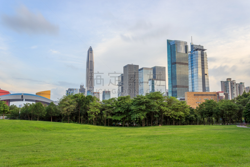 深圳,草,著名景点,建筑外部,中心,伦敦城,双叶区,绿色建筑,广东省,追踪器