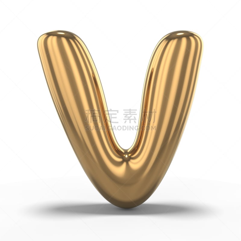 三维图形,气球,英文字母v,充气品,分离着色,白色背景,背景分离,美术工艺,字母,风