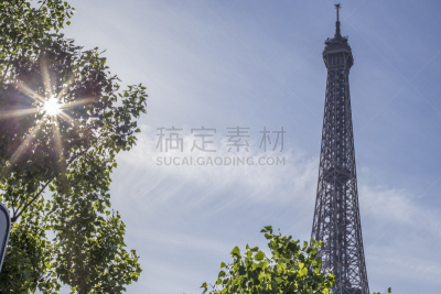 埃菲尔铁塔,爱德华七世时代风格,20世纪风格,纪念碑,褐色,水平画幅,无人,夏天,户外,草