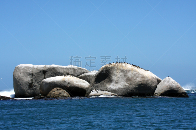 巨石,克里夫顿海滩,水平画幅,岩石,无人,克利夫顿,海洋,摄影