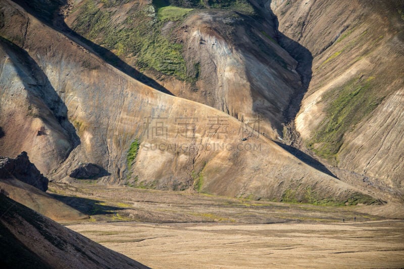 兰德玛纳,冰岛国,山,fjallabak nature reserve,火山,天空,美,沟壑,水平画幅,雪