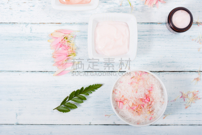 化妆用品,粉色,花瓣,健康保健,浴盐,怀旧风格,非洲雏菊,广口瓶,背景,护手霜