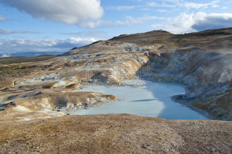 湖,酸,水平画幅,火山地形,旅行者,户外,火山岩,蓝湖,硫磺,冰岛国