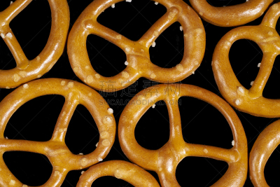 椒盐饼干,小的,褐色,水平画幅,无人,开胃品,脆饼干,组物体,碱液卷,特写