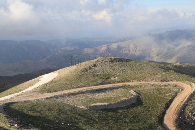 内母如德山,在上面,路,汽车赛道,自然,水平画幅,山,雪,蓝色,交通