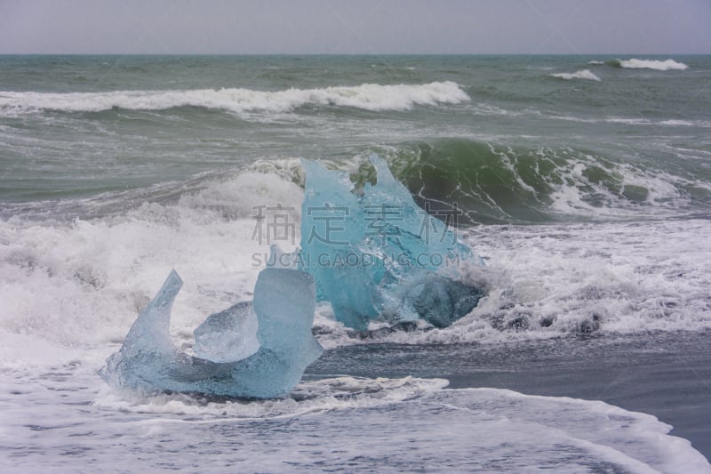 冰,冰河,蓝色,冰岛国,瓦特纳冰原,杰古沙龙湖,泻湖,夏天,户外,天空