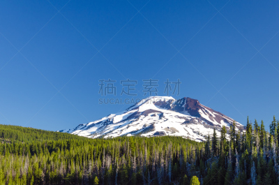 南姐妹峰,自然,天空,俄勒冈州,俄勒冈郡,水平画幅,绿色,地形,山,雪