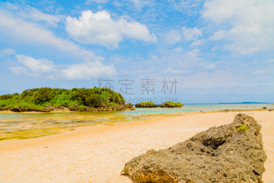 海滩,西表岛,八重山郡,竹富町,八重山群岛,冲绳县,珊瑚,北,度假胜地,星形