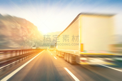 卡车,公路,迅速,不明确的地点,货车运输,货车司机,半挂式卡车,拖车,配送中心,海上运输