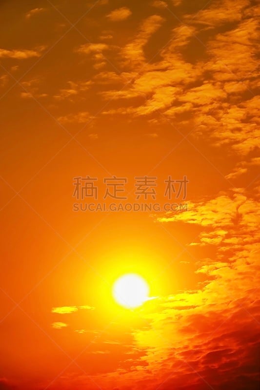 橙色,夏天,户外,天空,自然,红色,巨大的,太阳,环境,泰国