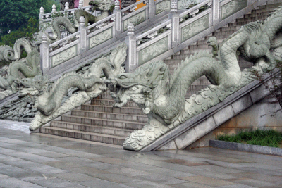 安徽省,寺庙,台阶楼梯,灵性,水平画幅,建筑,雕像