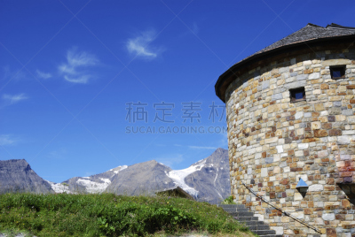 阿尔卑斯山脉,塔,自然,水平画幅,地形,无人,建筑外部,户外,格劳斯格劳克纳山,摄影