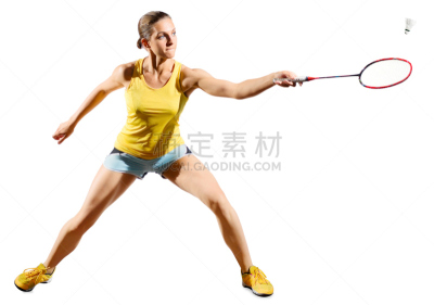 毽子,女人,羽毛球运动,羽毛球,美,水平画幅,进行中,运动短裤,制服,白人