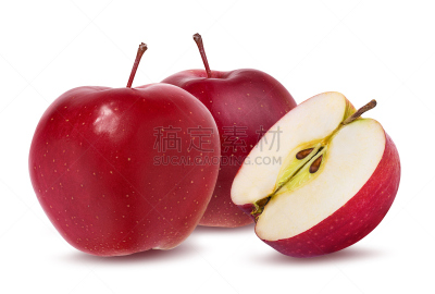 苹果,白色背景,分离着色,水平画幅,素食,营养学家,生食,维生素,果汁,干净