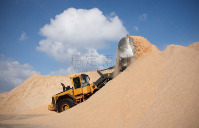 锯屑,推土机,沃尔沃,车轮,商用车,水平画幅,山,陆用车,户外,金属