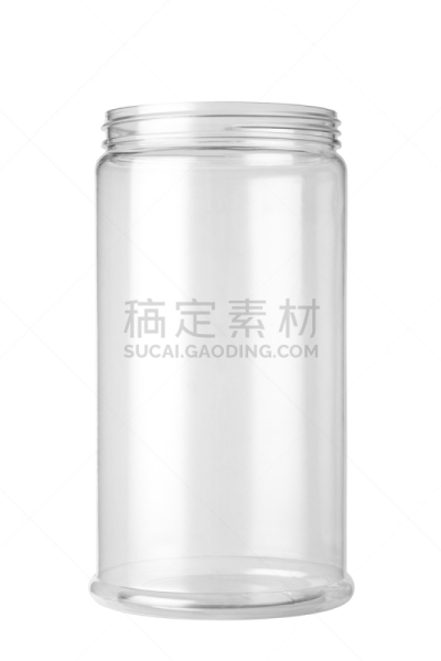塑胶,空的,广口瓶,垂直画幅,空白的,无人,白色背景,背景分离,干净,特写