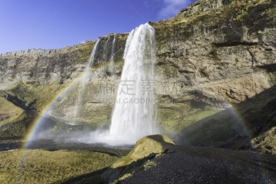 seljalandsfoss waterfall,冰岛国,彩虹,svartifoss waterfall,树林瀑布,黄金瀑布,水平画幅,瀑布,火山地形,苔藓