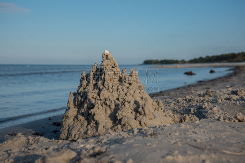 海滩,沙雕,自然,水平画幅,旅行者,夏天,户外,生态多样性,波恩荷尔摩岛,丹麦