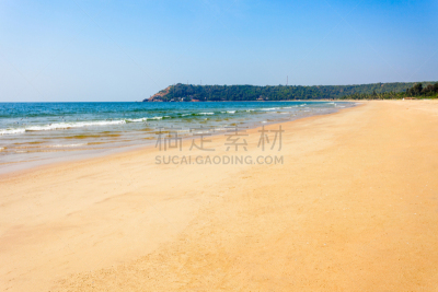 海滩,果阿,印度,水,天空,美,水平画幅,沙子,无人,户外