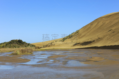 新西兰,沙丘,cape reinga,水平画幅,沙子,无人,户外,摄影