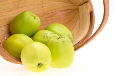 绿色,苹果,浅筐,青苹果,自然,饮食,水平画幅,曝光过度,水果,无人