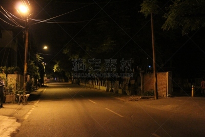 街道,光轨,夜生活,图像特效,水平画幅,夜晚,无人,路边,户外,普利司通大剧院