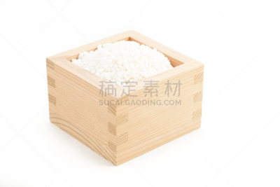 印度香米,枡,清酒杯,褐色,水平画幅,素食,生食,特写,白色,健康生活方式