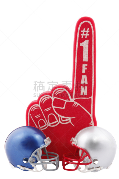 橄榄球头盔,红色,泡沫材料,手指,数字2,美式足球服,手型,伸出食指,运动,背景分离