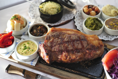 阿根廷,牛排,拉潘帕市,食品,t骨牛排,餐具,格子烤肉,水平画幅,法国小牛排,开胃品