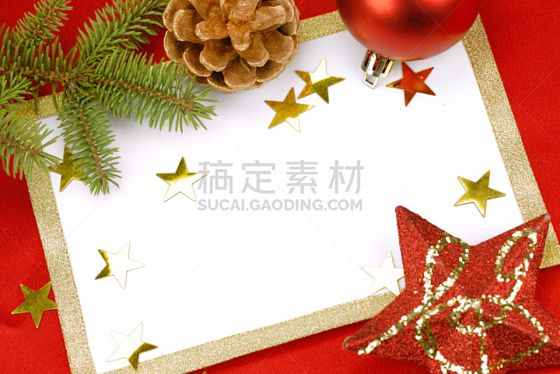 圣诞装饰物,留白,水平画幅,无人,圣诞树,组物体,特写,球体,白色
