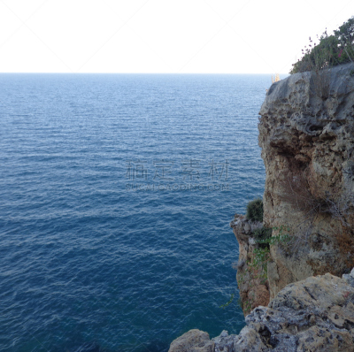 海景,悬崖,天空,水平画幅,无人,偏远的,户外,彩色背景,海滩,彩色图片