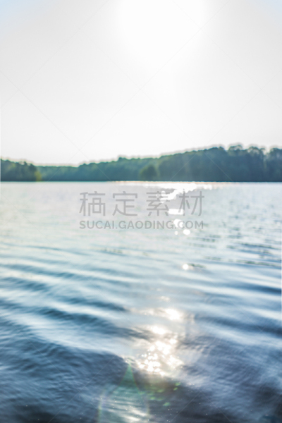 夏天,湖,明亮,小路,波浪,日光,镜头眩光,在上面,白昼,反射