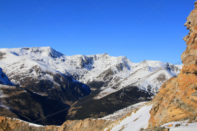 雪,山顶,有包装的,度假胜地,休闲活动,水平画幅,山,滑雪坡,旅行者