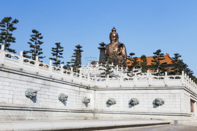 寺庙,广州,道教,老子像,水平画幅,无人,泰国,亭台楼阁,门厅,广东省