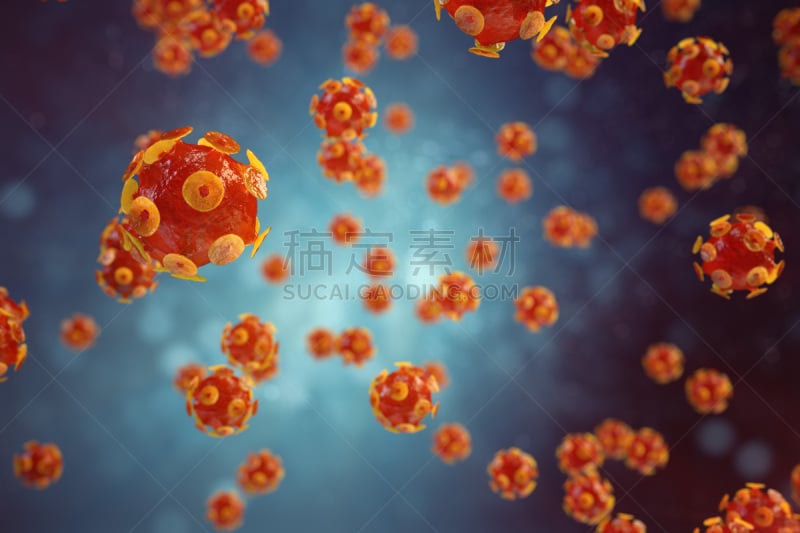 Viral hepatitis infection causing chronic liver disease , Hepatitis viruses 3d illustration