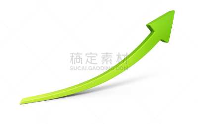 箭头符号,绿色,高度表,水平画幅,形状,色彩渐变,白色背景,阴影,计算机制图,计算机图形学