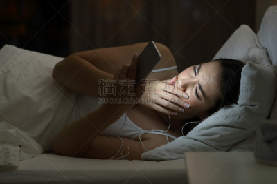 夜晚,女人,电话机,青少年,复杂性,网上冲浪,逆境,技术,坏消息,细胞