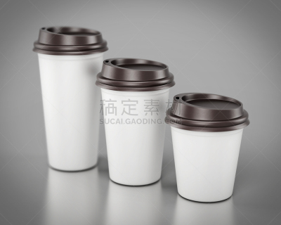 一次性杯子,特写,三维图形,一次性物品,与众不同,褐色,水平画幅,形状,无人,巨大的