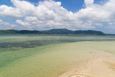 岛,看风景,冲绳县,西表岛,海岸线,当地著名景点,竹富町,纯净,夏天,海滩